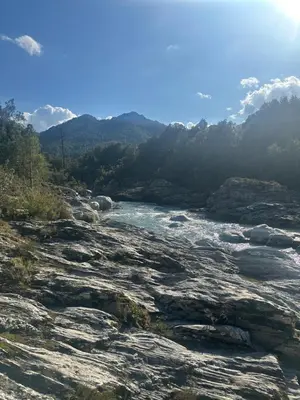 Paysage naturel près de la maison de vacances