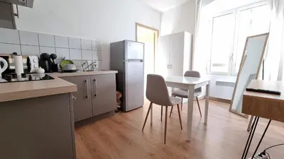 Cuisine ou kitchenette dans l'établissement Charmant Type 2 hyper centre