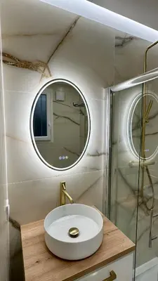 Salle de bains dans l'établissement Charmant studio climatisé, proche de la plage