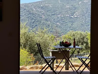 Vue générale sur la montagne ou vue sur la montagne depuis le B&B/chambre d'hôtes