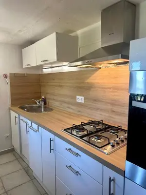 Cuisine ou kitchenette dans l'établissement Casa Orsu vue panoramique