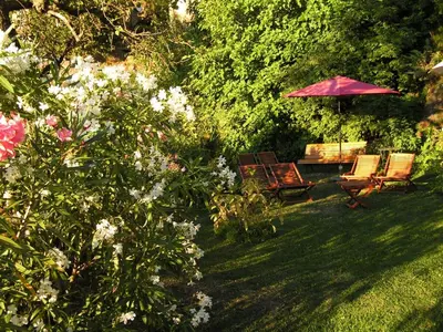 Jardin de l'établissement Maison de caractère spacieuse et confortable, grand jardin , superbes vues