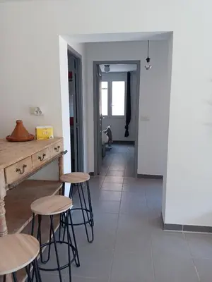 Plan de l'établissement Haute-Corse Bas de villa , 2 chambres de 70 m2 , vue mer , jardin et terrasse