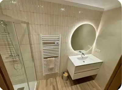 Salle de bains dans l'établissement Les chambres du Cap Corse