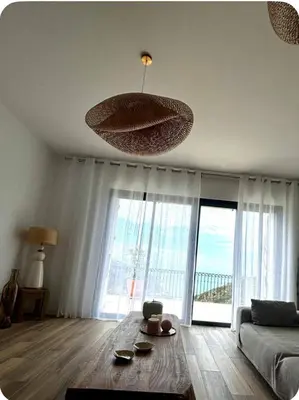 Coin salon dans l'établissement Les chambres du Cap Corse