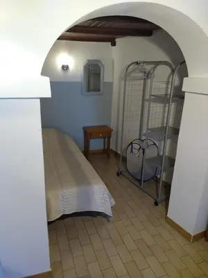 Un ou plusieurs lits dans un hébergement de l'établissement Appartement Monticello Village, agréable T2