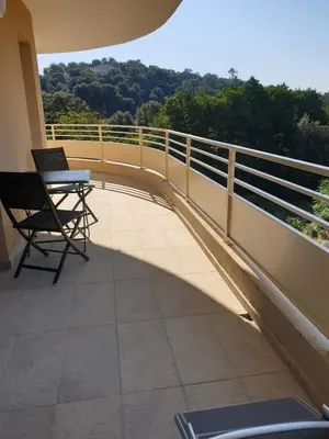 Balcon ou terrasse dans l'établissement T3 Corté vue sur la Citadelle