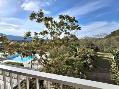 Vue générale sur la montagne ou vue sur la montagne depuis l'appartement
