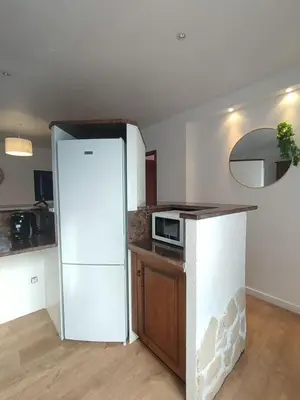 Cuisine ou kitchenette dans l'établissement Jolie location chez Philippe & Karine