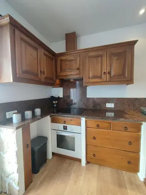 Cuisine ou kitchenette dans l'établissement Jolie location chez Philippe & Karine
