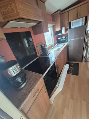 Cuisine ou kitchenette dans l'établissement Casa à leccia