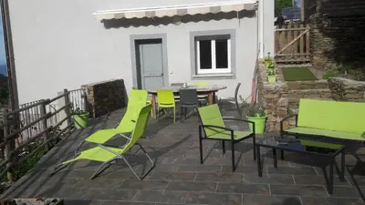 Balcon ou terrasse dans l'établissement Appartement Giannoni