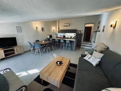 Cuisine ou kitchenette dans l'établissement Puntabe