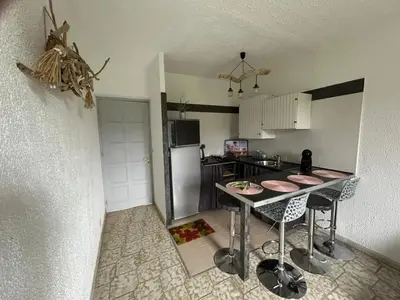 Cuisine ou kitchenette dans l'établissement Appartement avec balcon à Marignana, 30 m², 4 pers.