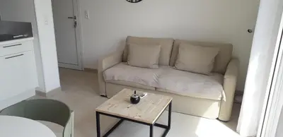 Coin salon dans l'établissement Appartement T2 bord de mer N165
