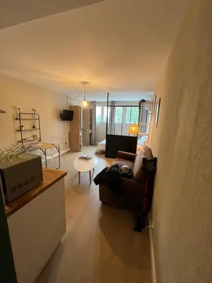 Coin salon dans l'établissement Appartement BASTIA