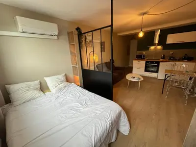 Un ou plusieurs lits dans un hébergement de l'établissement Appartement BASTIA