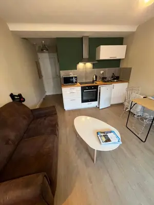 Cuisine ou kitchenette dans l'établissement Appartement BASTIA