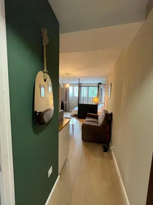 Coin salon dans l'établissement Appartement BASTIA