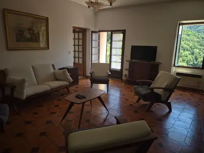 Télévision ou salle de divertissement dans l'établissement Vue panoramique