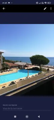 Piscine de l'établissement appartement bords de Mer ou située à proximité