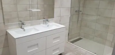Salle de bains dans l'établissement Chez lili