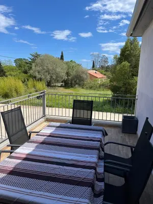 Balcon ou terrasse dans l'établissement Chez lili