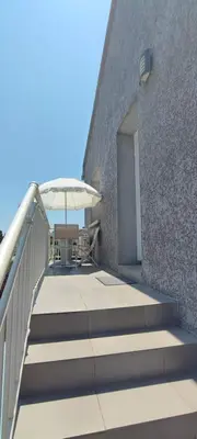 Balcon ou terrasse dans l'établissement Haut de villa