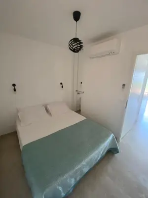 Un ou plusieurs lits dans un hébergement de l'établissement T2 Calvi vue mer
