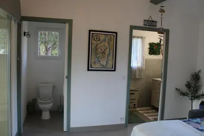 Salle de bains dans l'établissement Studio Villa Boca