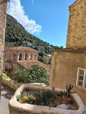 Vue générale sur la montagne ou vue sur la montagne depuis l'appartement