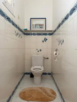 Salle de bains dans l'établissement VILLA PROCHE de la PLAGE, VUE MER avec PARKING