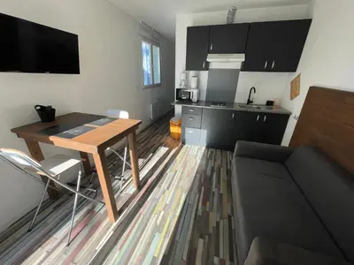 Cuisine ou kitchenette dans l'établissement Studio A Palma