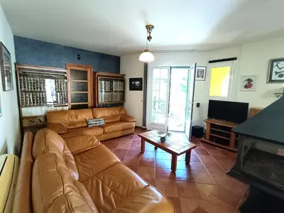 Coin salon dans l'établissement Casa di Ghjulia