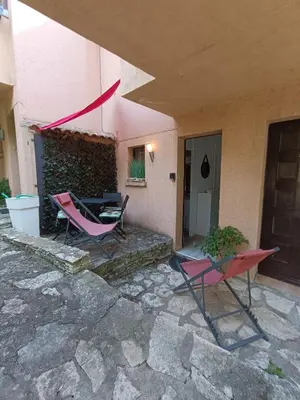 Terrasse ou espace extérieur de l'établissement studio cosy vue mer
