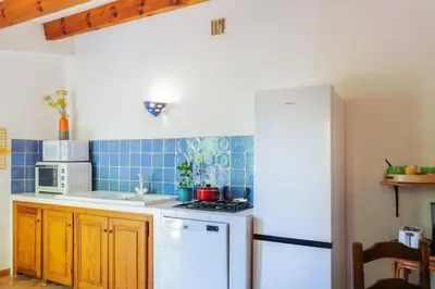 Cuisine ou kitchenette dans l'établissement Casa Le Fornu