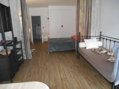 Un ou plusieurs lits dans un hébergement de l'établissement B&B la rivière
