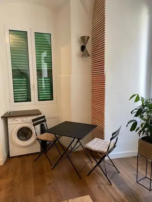 Coin salon dans l'établissement Nid douillet - maison Spinola