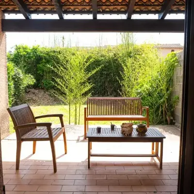 maison climatisée fibrée 2 chambres à 9 min à pieds d'une grande plage