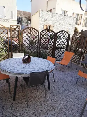 Balcon ou terrasse dans l'établissement Le cœur de saint Florent