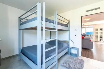 Un ou plusieurs lits dans un hébergement de l'établissement Aloes 14 - Avec terrasse de 36 m²