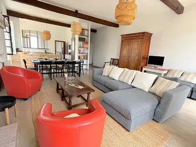 Coin salon dans l'établissement L'appartement Pianosa