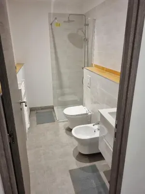 Salle de bains dans l'établissement Maison Samuela