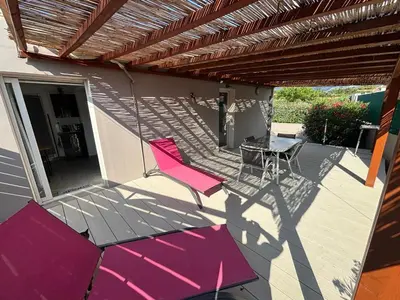 Balcon ou terrasse dans l'établissement villa Morgane