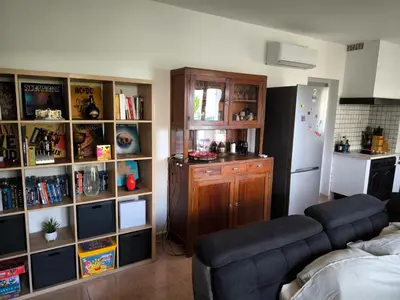 Cuisine ou kitchenette dans l'établissement Sud Bastia 50 m2 privé avec jacuzzi et piscine
