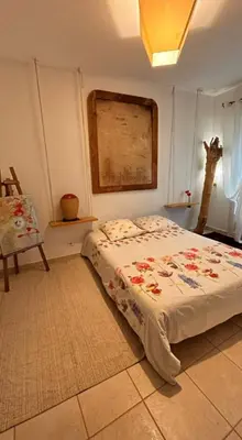 Un ou plusieurs lits dans un hébergement de l'établissement Suite de 2 chambres - Cap Corse - Domaine 1001 nuits