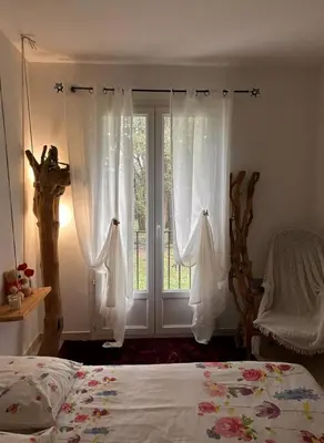 Un ou plusieurs lits dans un hébergement de l'établissement Suite de 2 chambres - Cap Corse - Domaine 1001 nuits