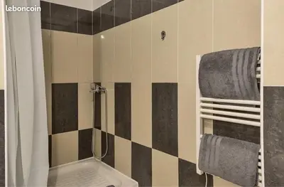 Salle de bains dans l'établissement Appartement Lucciana Corse plage à 2 minutes