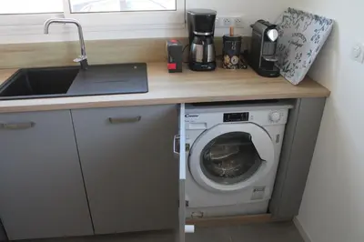 Cuisine ou kitchenette dans l'établissement Villa Nova