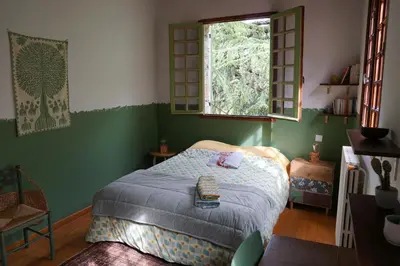 Un ou plusieurs lits dans un hébergement de l'établissement To a Book House in Corsica - chambres d'hôtes